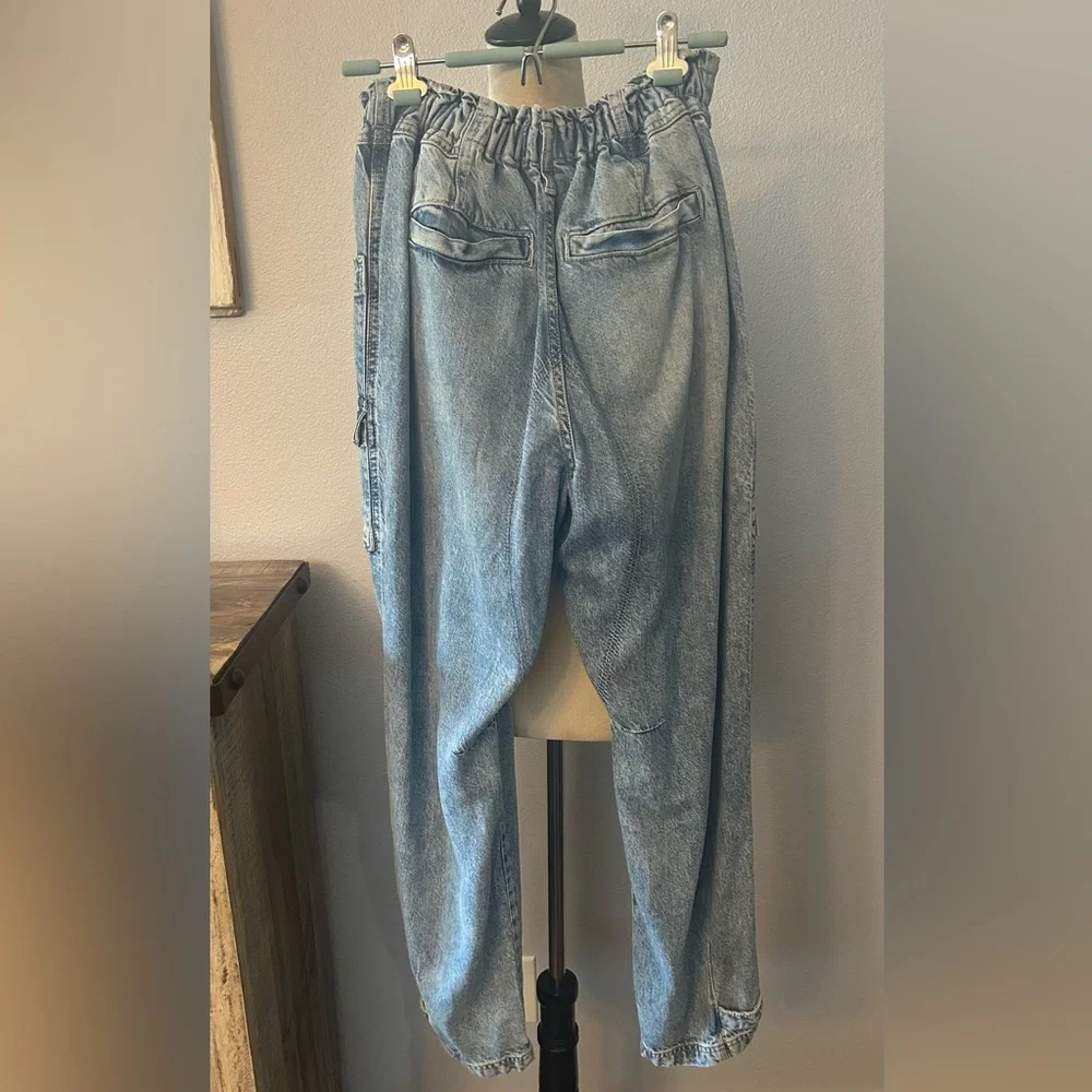 Free People Hazel Pull-On Drop Waist Jeans    Sz S - Picture 3 of 10